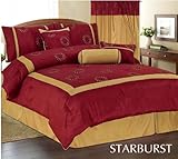 High Quality Bamboo Nod Embroidery Comforter Set Bedding-in-a-bag, Burgundy ....