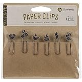 Prima Marketing Decorative Paper Clips - Floral