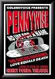 Poster - PENNYWISE - Black Framed Limited Edition Concert Poster - by Ivan Minsloff von Pennywise
