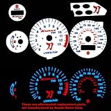 1998-2006 SUZUKI KATANA GSX 750 WHITE FACE GLOW GAUGES