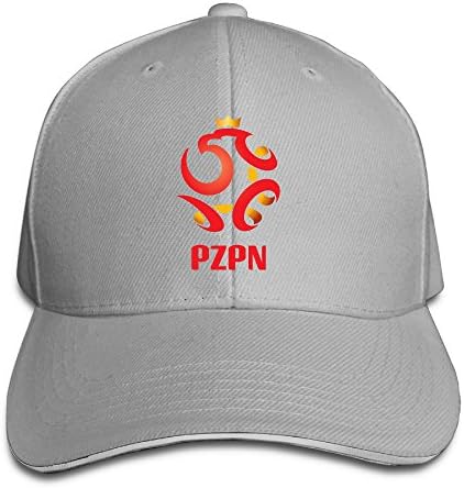 Unisex Poland National Football Team Logo Adjustable Snapback Baseball Cap Ash One Size