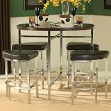 51LvTucmauL. SL160  Maine 5 Piece Counter Height Dinette by Homelegance