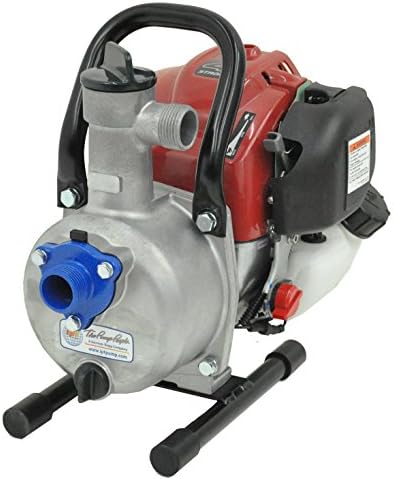 IPT 1G1XH 1" NPT Dewatering Utility Pump, Alum, 1HP Honda Eng, 46psi, 30gpm, Buna-N Seal