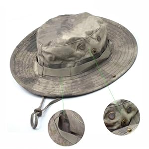 Bluecell Tactical Head Wear/Boonie Hat Cap For Wargame,Sports,Fishing &Outdoor Activties (Acu Camouflage)