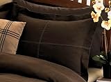 Brown Chocolate Microsuede Bedding Duvet Covet 4pc Set King