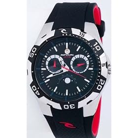 Rip Curl Men's Eclipse PU Tidemaster Black Tide Watch #A1044
