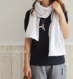 Amazon：小顔　north object（ノースオブジェクト）かぎ編みレース付ゴムギャザーストール