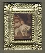 Dollhouse Artwork Artisan Framed Girl & Dog