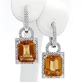 6.23 Carat 14KWG Citrine Earrings