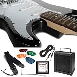 Produkt-Bild: E-Gitarren Set Classic Rock schwarz (E-Gitarre mit Verst&auml;rker, viel Zubeh&ouml;r)