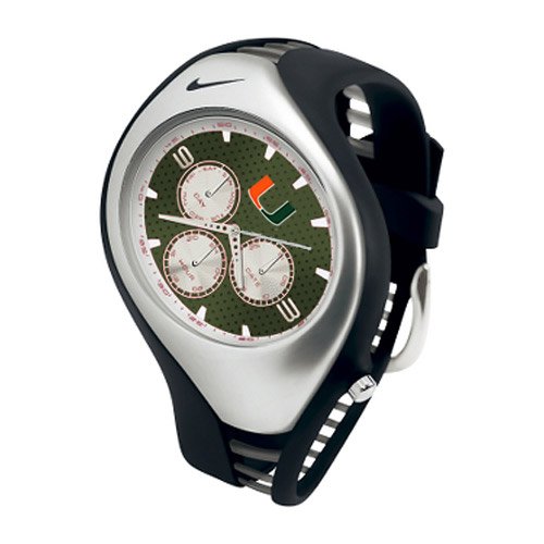 Nike Miami Hurricanes Men's Triax Swift 3i Analog Watch