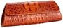 Jalda Croc-Embossed Original Clutch,Red,one size