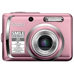 Rollei Compactline 55 Digitalkamera (5 Megapixel, 3-fach opt. Zoom, 6,1 cm (2,4 Zoll) Display) rosa