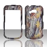 2D Camo Branches LG 900G Straight Talk Net 10 TracFone Case Cover Hard Phone Case Snap-on Cover Rubberized Touch Faceplates