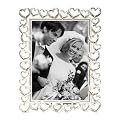 Open Heart with Crystals Frame - Pewter