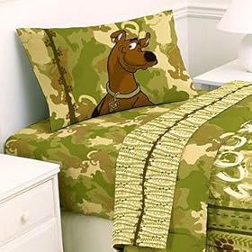 Scooby-Doo Safari - 4pc Bed Sheet Set - Full Size Bedding
