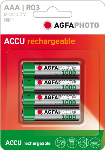 AgfaPhoto NiMH Akku Micro AAA 1000 mAh 4er Pack Preisvergleich