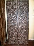 ORISSA ANTIQUE TRIBAL DOOR PANEL CARVED TABLE 72