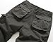 Olrain Men's Retro Classic Twill Multi Pocket Cargo Shorts