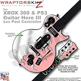 Chrome Drip on Pink WraptorSkinz Skin fits XBOX 360 & PS3 Guitar Hero III L ....