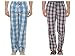 Nick&Jess Mens Multi-Checkered 100% Cotton Pyjamas(STEAL DEAL-Pack of 2) RS.819.00