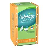 Always Clean Overnight Pad And Wrapped Wipe, 24-Count Packages (Pack of 6)