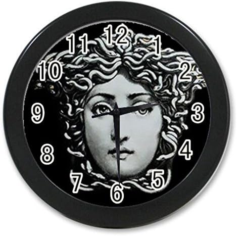 fornasetti plates gold custom Wall Clock black