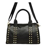 Studded Shoulder Fashion Bag Black