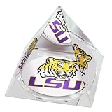 NCAA Louisiana State Tigers Tigers Mascot Crystal Pyramid Paperweight