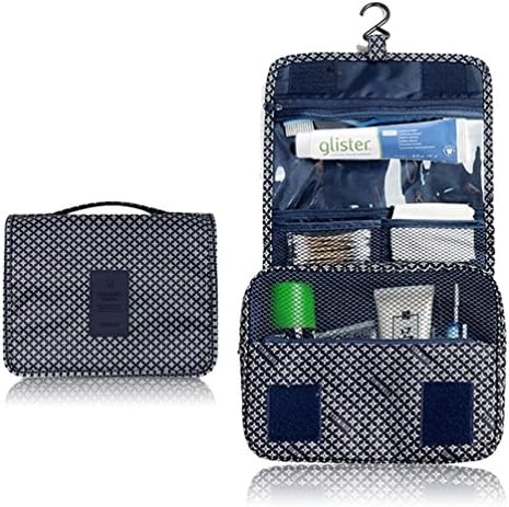 Wastar® Portable Toiletry Bag Storage Pouch Travel Organizer with Large Capacity (Navy Star)