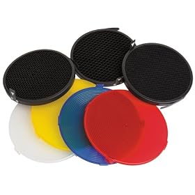 Impact Strobros Diffusion/Grid Set for On-Camera Flash Beauty Dish