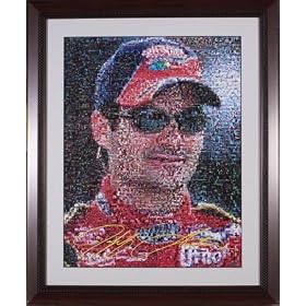 Jeff Gordon "the Ranibow Warrior" - Unsigned & Framed - Photo Mosaic Career Tribute