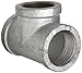 Anvil 8700120903, Malleable Iron Pipe Fitting, Tee, 1/2
