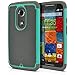 Moto X 2nd Gen Case, MagicMobile [Dual Armor Series] Hybrid Impact Resistant Moto X 2nd Generation Shockproof Tough Case Hard Plastic with Silicone Protective Case for Moto X 2 (2014) [Gray/Turquoise]