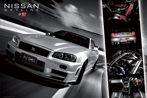 1art1 Empire 295187 Autos, Nissan Skyline Easton Plakat Poster Druck - 91.5 x 61 cm