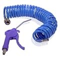 Spiralschlauch Druckluftschlauch 5 Meter mit Blaspistole im Set