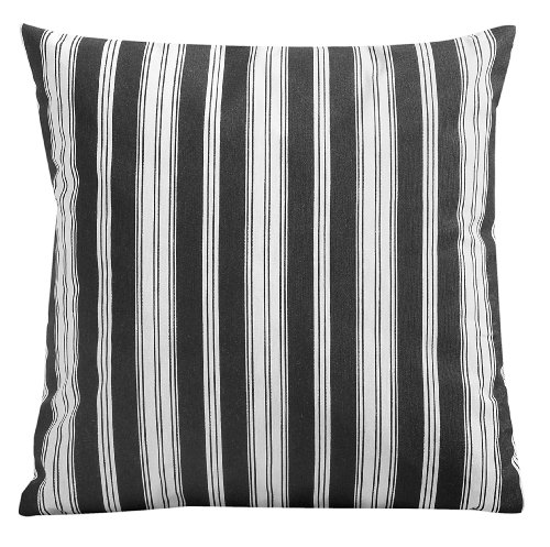 Max Winzer 65275444 Merle Zierkissen 40 x 40 cm Baumwollgewebe mit schwarzen Streifen
