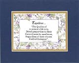 [Motivational Sayings] - Excellence. . . By Vincent J. Lombardi . . . 8 x 10 Inches Sayings set in Double Beveled Matting (Black On Gold)