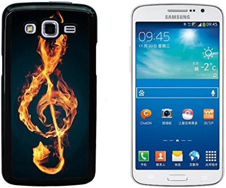 Treble Clef Music Hard Plastic and Aluminum Back Case For Samsung Galaxy Grand 2 G7102 G7106