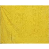 Cotton Bedspreads in Cut Work India Size Queen (bcov452)