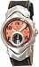 Oakley Men's 10-262 Judge II Leather Strap Edition Copper Orange Dial Watch
