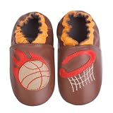 Momo Baby Soft Sole Baby Shoes – Basketball Brown