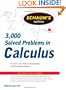 Schaum's 3,000 Solved Problems in Calculus