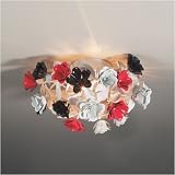 Eurofase Lighting 17534-024 White Admire Contemporary / Modern Four Light Down Lighting Semi Flush Ceiling Fixture from the Admire Collection