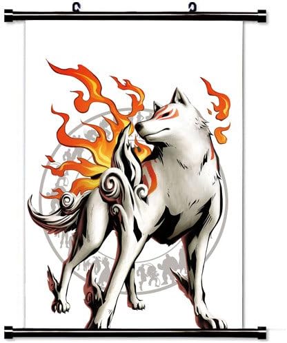 Art Poster with Okami Marvel Vs Capcom Fate Of Two Worlds Game Wall Scroll Poster Fabric Painting 24 by 36-Inch(60 X 90 cm)