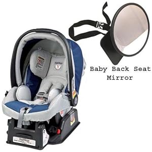 Peg Perego Primo Viaggio sip 30 30 Car Seat w Back Seat Mirror - Regate