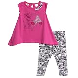 Babytogs Baby-girls Infant Sharkbite Hem Tee With Zebra Printed Legging