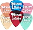 Fender California Clears Pickpack (12 Pk) Surf Green, Med