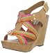 Steve Madden Women's Tampaa Wedge Sandal,Bright Multi,7 M US