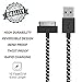 Go Beyond (TM) 6 Feet 30 Pin Nylon Braided Premium USB Charging Data Sync Cable for Apple iPod, iPhone, and iPad
